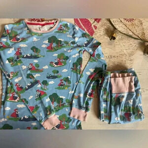 Mini Boden Red Riding Hood Print Long Sleeve/Pants Pajama 13Y “Vintage” Print